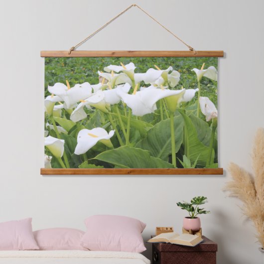 White Calla Lily Hangend Wandkleed (Slaapkamer)