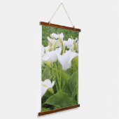White Calla Lily Hangend Wandkleed (Gebogen)