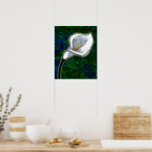 White Calla Lily (Semi-Gloss-Poster) Poster (Keuken)