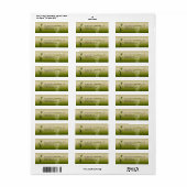 White Calla Wedding Suite Etiket (Full Sheet)