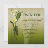 White Calla Wedding Suite Kaart (Voorkant)