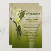 White Calla Wedding Suite Kaart (Voorkant / Achterkant)