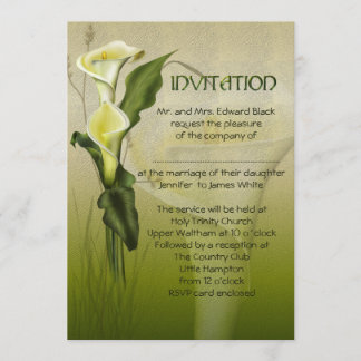 White Calla Wedding Suite Kaart