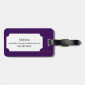 White Camellia, 1833 Bagagelabel (Achterkant horizontaal)