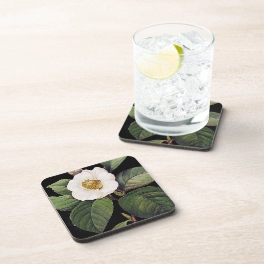 White Camellia Drankjes Onderzetter (Rechterzijde)