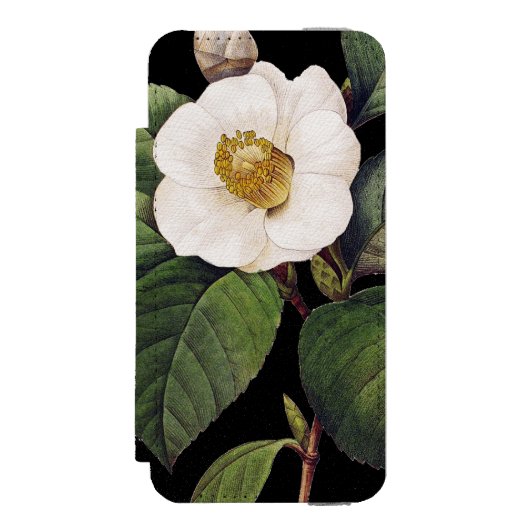 White Camellia Incipio iPhone Portemonnee Hoesje (Voorkant Agenda)