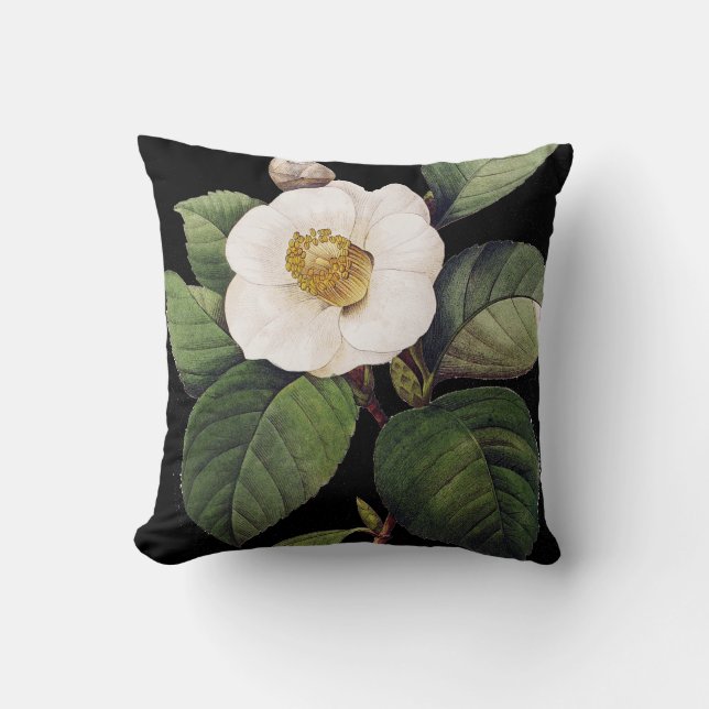 White Camellia Kussen (Voorkant)