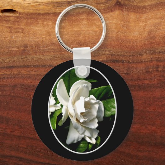 White Camellia Sleutelhanger (Voorkant)