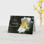 "White Camellia Sympathie." Wenskaart Kaart (Gele Bloem)