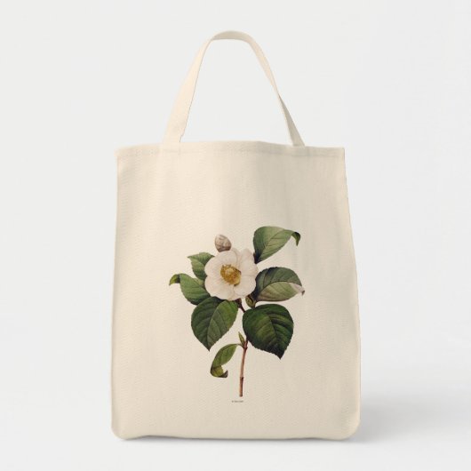 White Camellia Tote Bag (Voorkant)