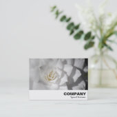 White Camellia Visitekaartje (Staand voorkant)