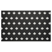 White Canada leaf - zwart weefsel Stof (Fat Quarter)
