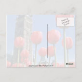 White Canadian Tulip Festival, Peace Tower met u Briefkaart (Achterkant)