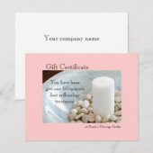 White Candle Candle Cadeft Certificate (Voorkant / Achterkant)