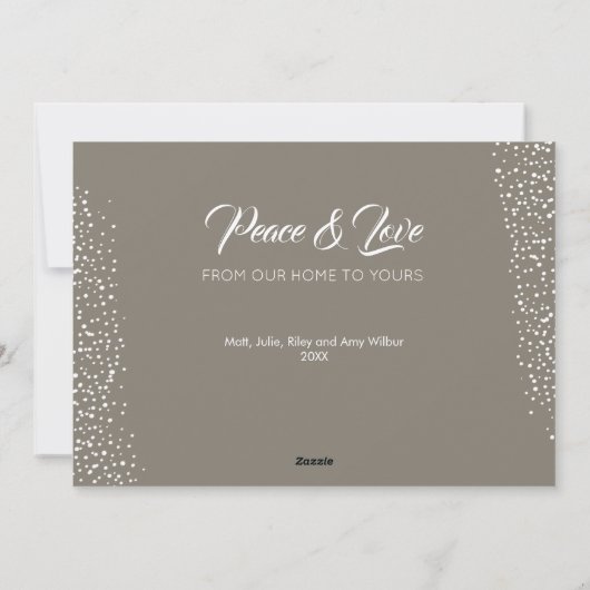 White Candle Kerstmis Feestdagenkaart (Achterkant)