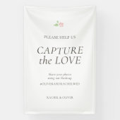 White | Capture the Love Trouw Spandoek (Verticaal)