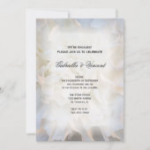 White Carnan Floral Engagement Party Kaart (Voorkant)