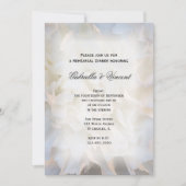 White Carnance Floral Wedding Rehearsal Dinner Kaart (Voorkant)