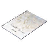 White Carnance Flowers Wedding Notitieboek (Linkerzijde)