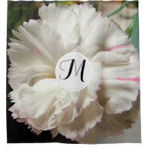 White Carnance Waterverf Fine Floral