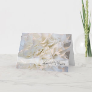 White Carnans Floral Bridal Shower