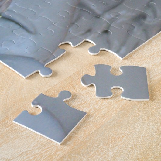 White Carousel Horse Puzzle Legpuzzel (Zijkant)