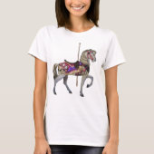 White Carousel Horse T-shirt (Voorkant)