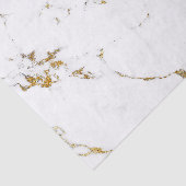 White Carrara Gold Stone Minimal Grey Stone Marble Tissuepapier (Detail)