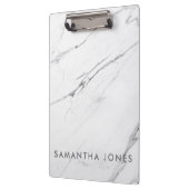 White Carrara Marble Classic Modern Klembord (Links)