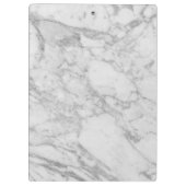White Carrara Marble Classic Modern Klembord (Achterkant)