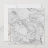 White Carrara Marble Gold Classic - op maat (Voorkant)