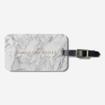 White Carrara Marble Gold Classic - op maat