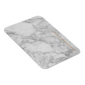 White Carrara Marble Gold Classic - op maat Magneet (Rechterzijde)