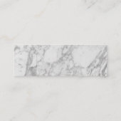 White Carrara Marble Gold Classic - op maat Mini Visitekaartje (Achterkant)