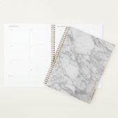 White Carrara Marble Gold Classic - op maat Planner (Display)