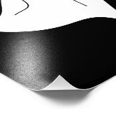 White Cartoon Ghost Foto Afdruk (Hoek)