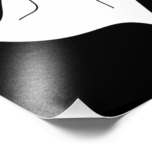 White Cartoon Ghost Foto Afdruk (Hoek)