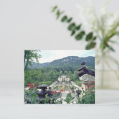 White Castle Linderhof bloemen Briefkaart (Staand voorkant)