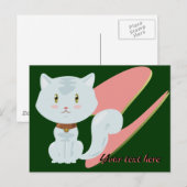 White Cat Briefkaart (Voorkant / Achterkant)
