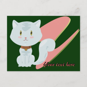 White Cat Briefkaart