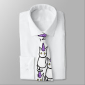 White Cat Celebration Tie Stropdas (Gebonden)