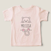 White Cat Custom Name (Design voorkant)