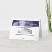 White Cat Design 1 Happy Birthday Wenskaart Kaart (Achterkant)