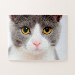 White Cat Face, Easy Cat Legpuzzel