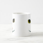 White Cat Face Morphing Cup Magische Mok (Center)