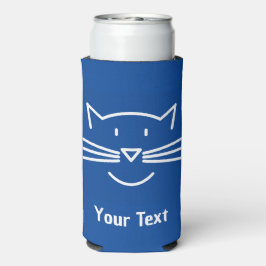 White Cat Face Whiskers Seltzer Koelbox Blikjeskoeler