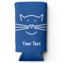 White Cat Face Whiskers Seltzer Koelbox