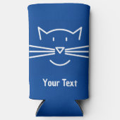 White Cat Face Whiskers Seltzer Koelbox Seltzer Blikjeskoeler (Voorkant)