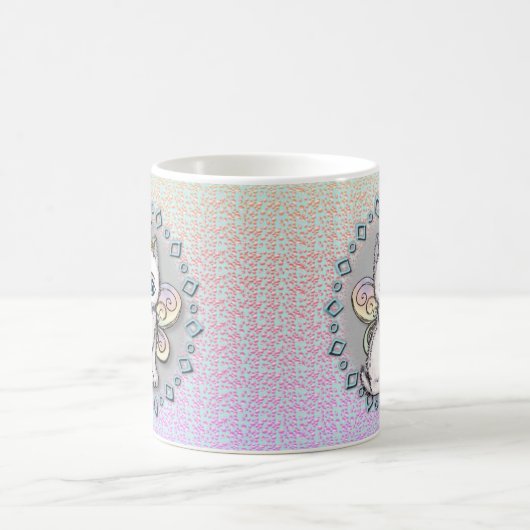 White Cat Fairy mok (Center)