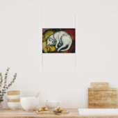 White Cat, Franz Marc Poster (Keuken)